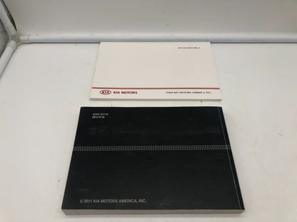 2011 Kia Soul Owners Manual Set OEM E01B17032