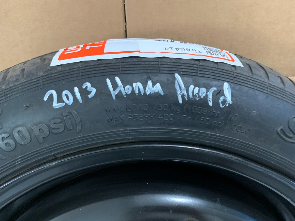 2013-2017 Honda Accord 16" Spare Tire Compact Donut T125/80D16