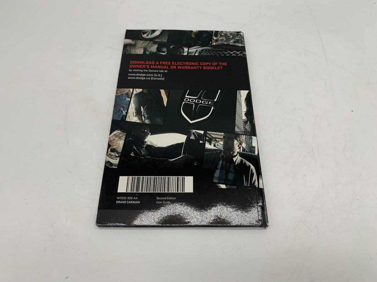 2014 Dodge Grand Caravan Owners Manual User Guide OEM R01B50024