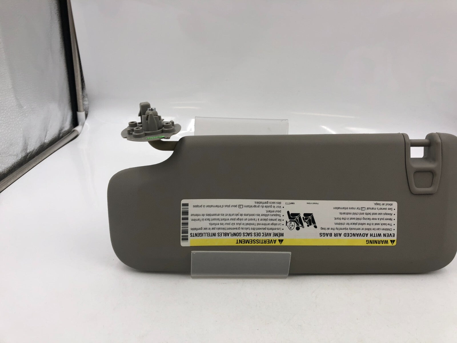 2011-2016 Chevrolet Cruze Passenger Sun Visor Gray Illumination OEM A01B32040