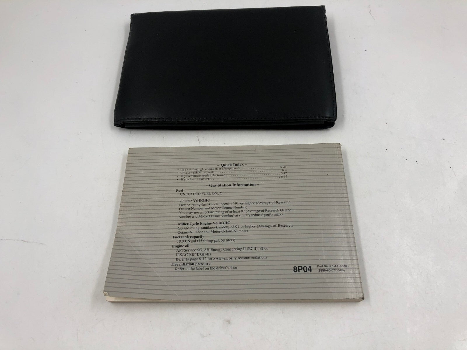 2000 Mazda Millenia Owners Manual with Case OEM D03B37088