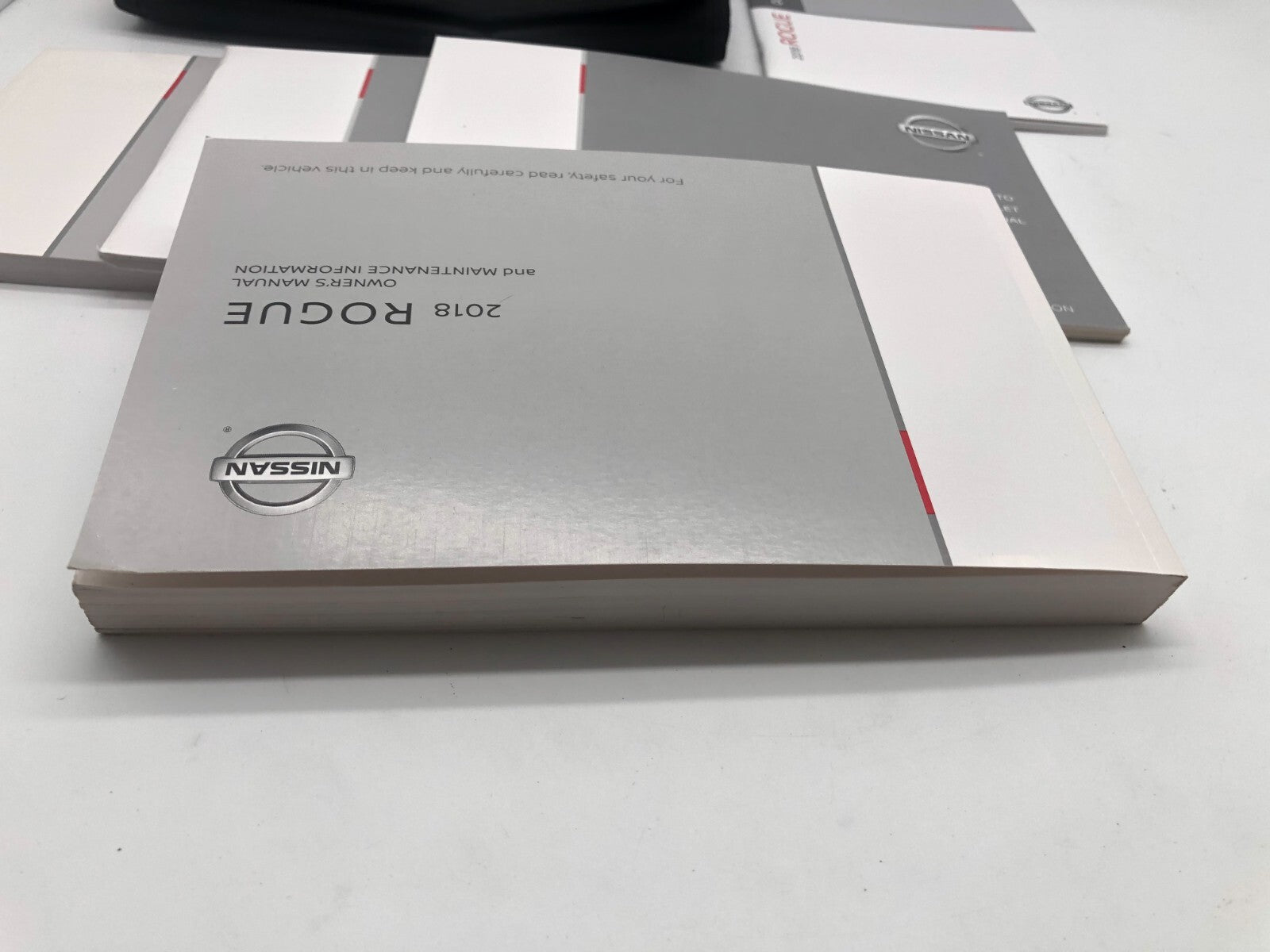 2018 Nissan Rogue Owners Manual Set with Case OEM A03B35058