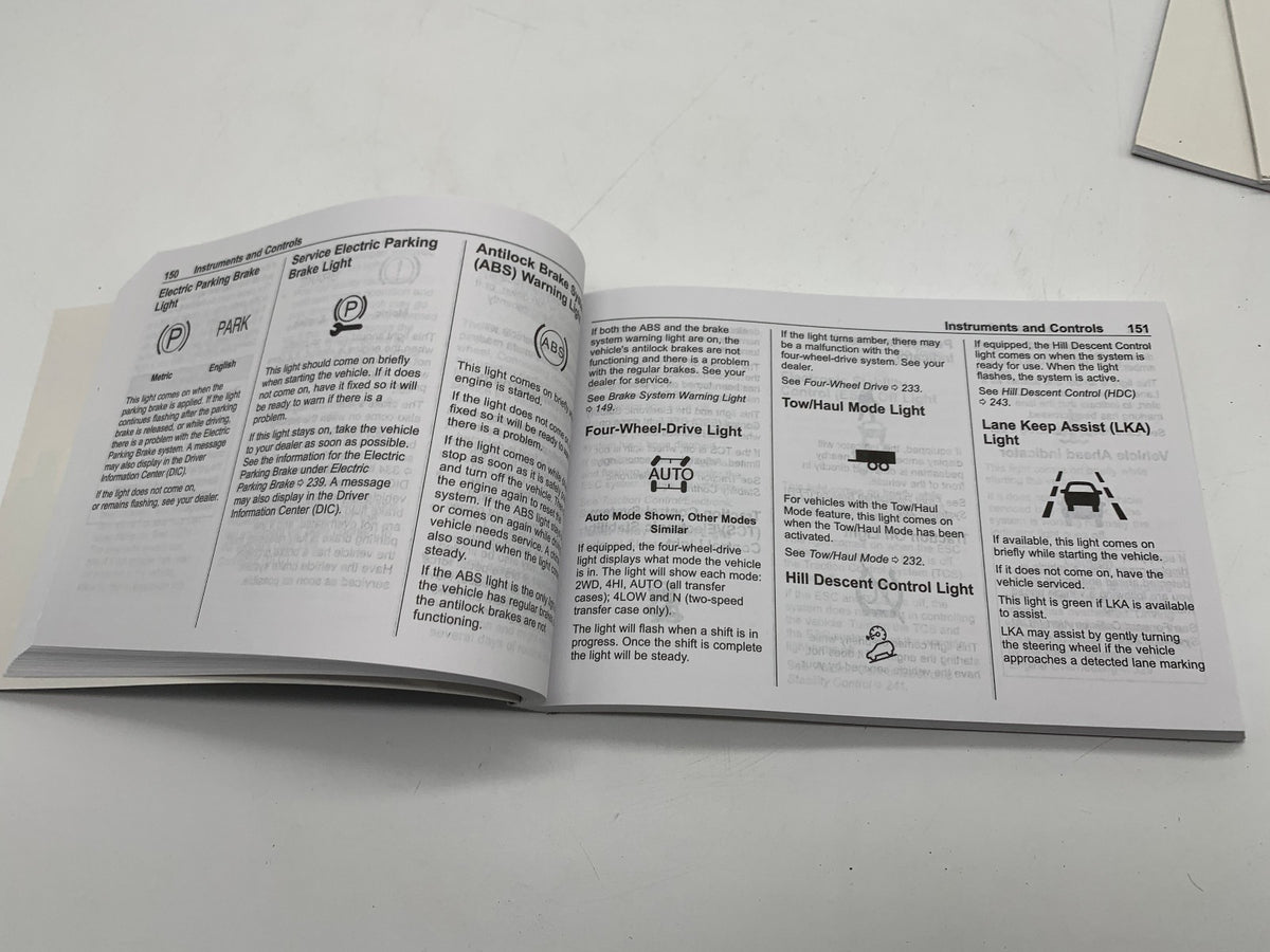 2019 Chevy Silverado Owners Manual Set OEM R01B03021