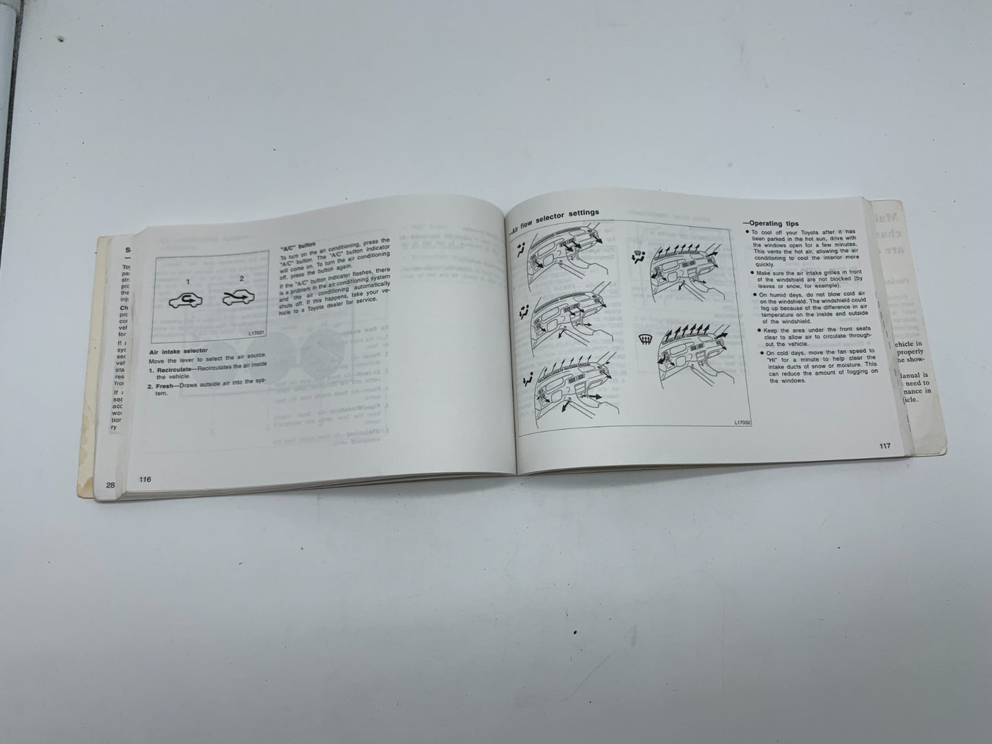 1997 Toyota Camry Owners Manual OEM E01B59010