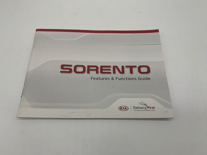 2017 Kia Sorento Owners Manual Set with Case OEM R01B05026