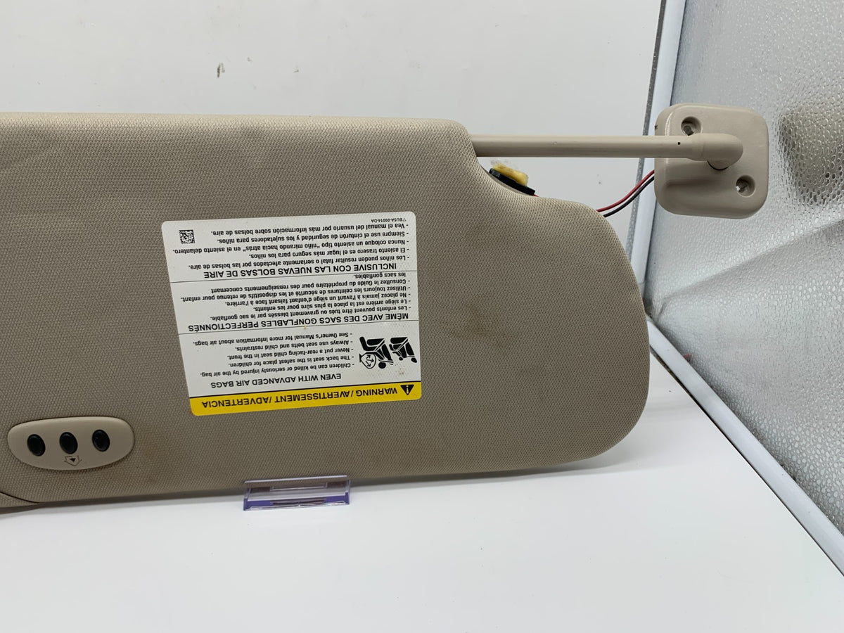 2009-2012 Ford Flex Driver Sun Visor Gray Illuminated OEM B03B17015