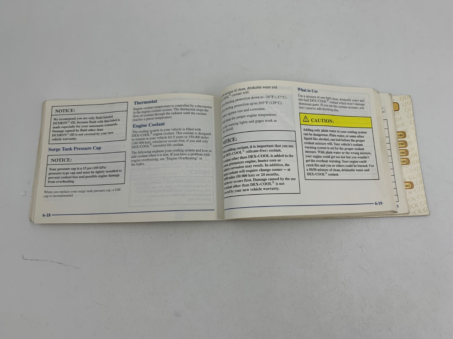 1999 Oldsmobile Cutlass Owners Manual OEM