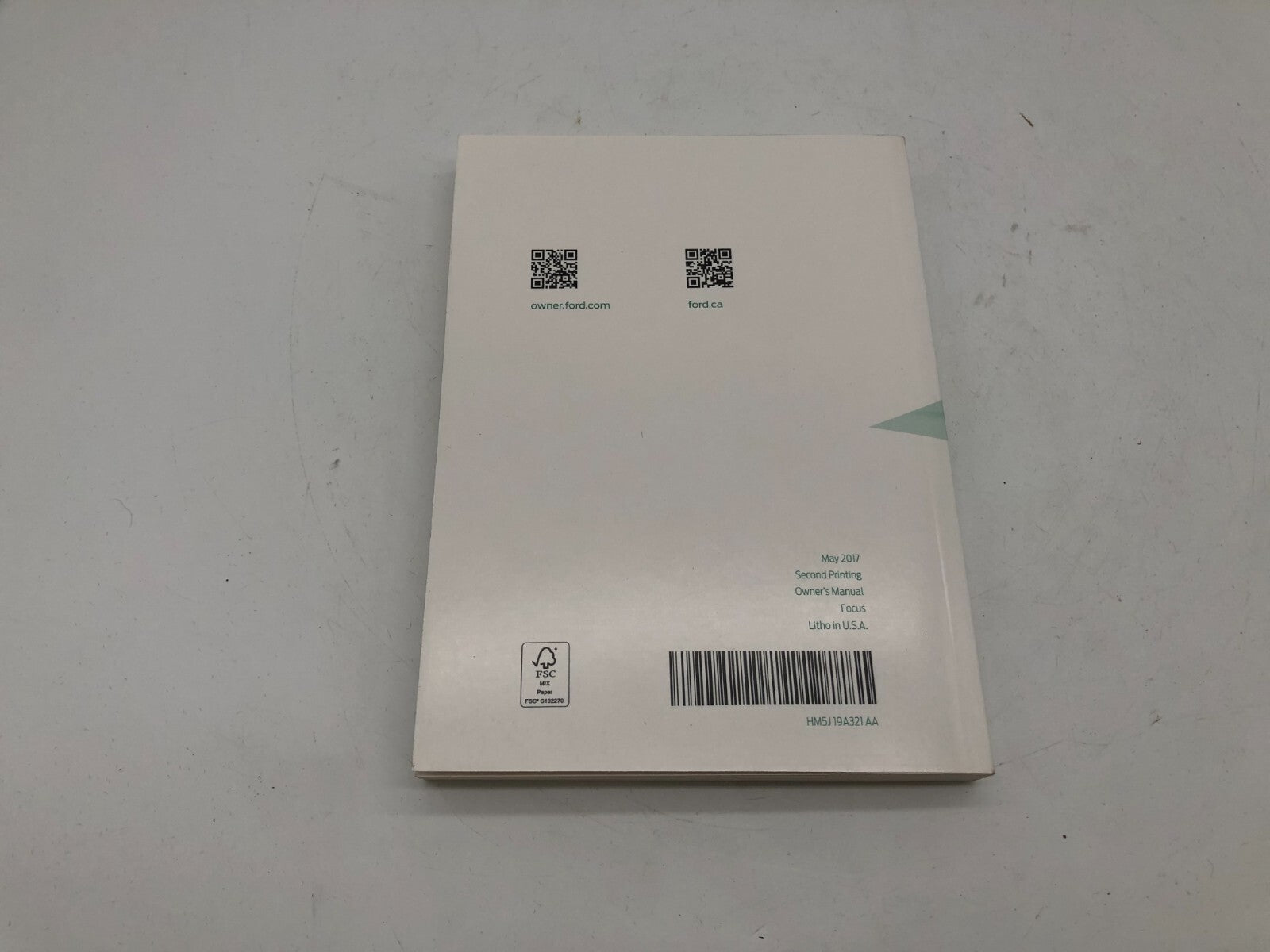 2017 Ford Focus Owners Manual OEM A02B15014