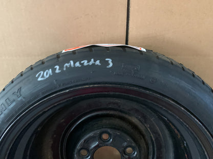 2010-2013 Mazda 3 Mazda3 15" Spare Tire Compact Donut T115/70D15