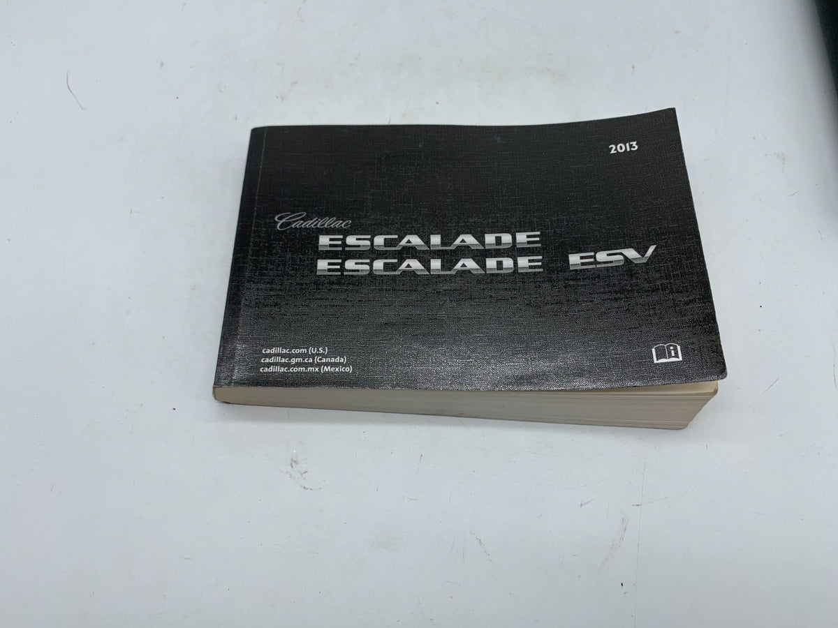 2013 Cadillac Escalade ESV Owners Manual Set with Case OEM D01B56005