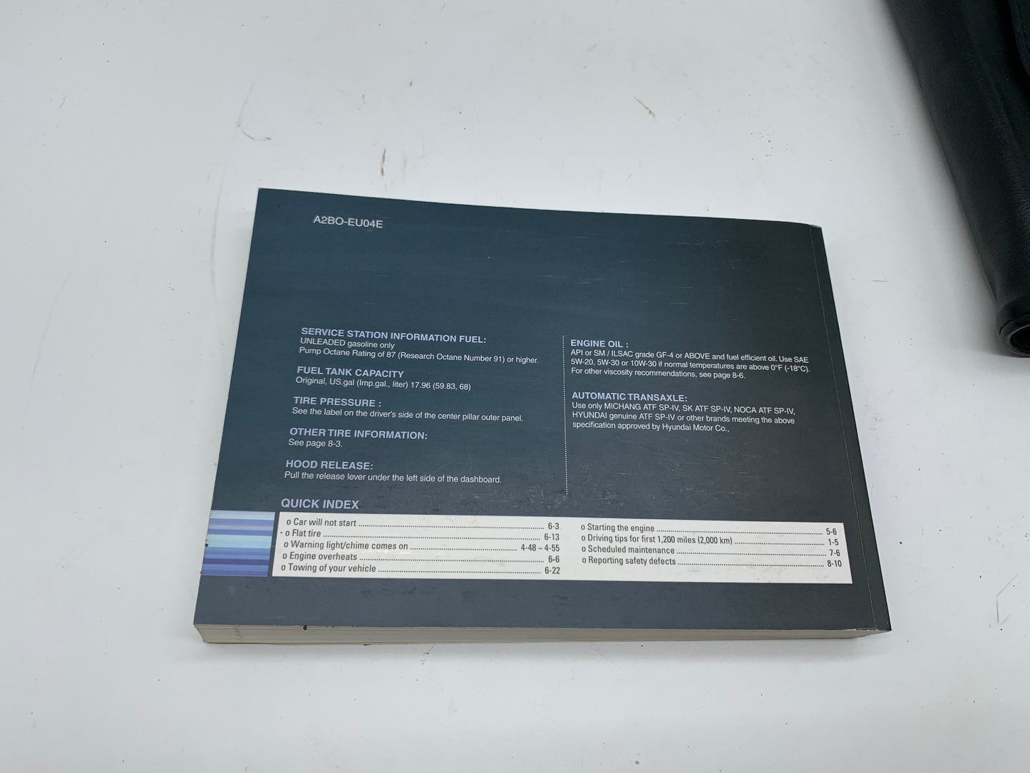 2010 Hyundai Santa FE Owners Manual Set with Case OEM D03B13003