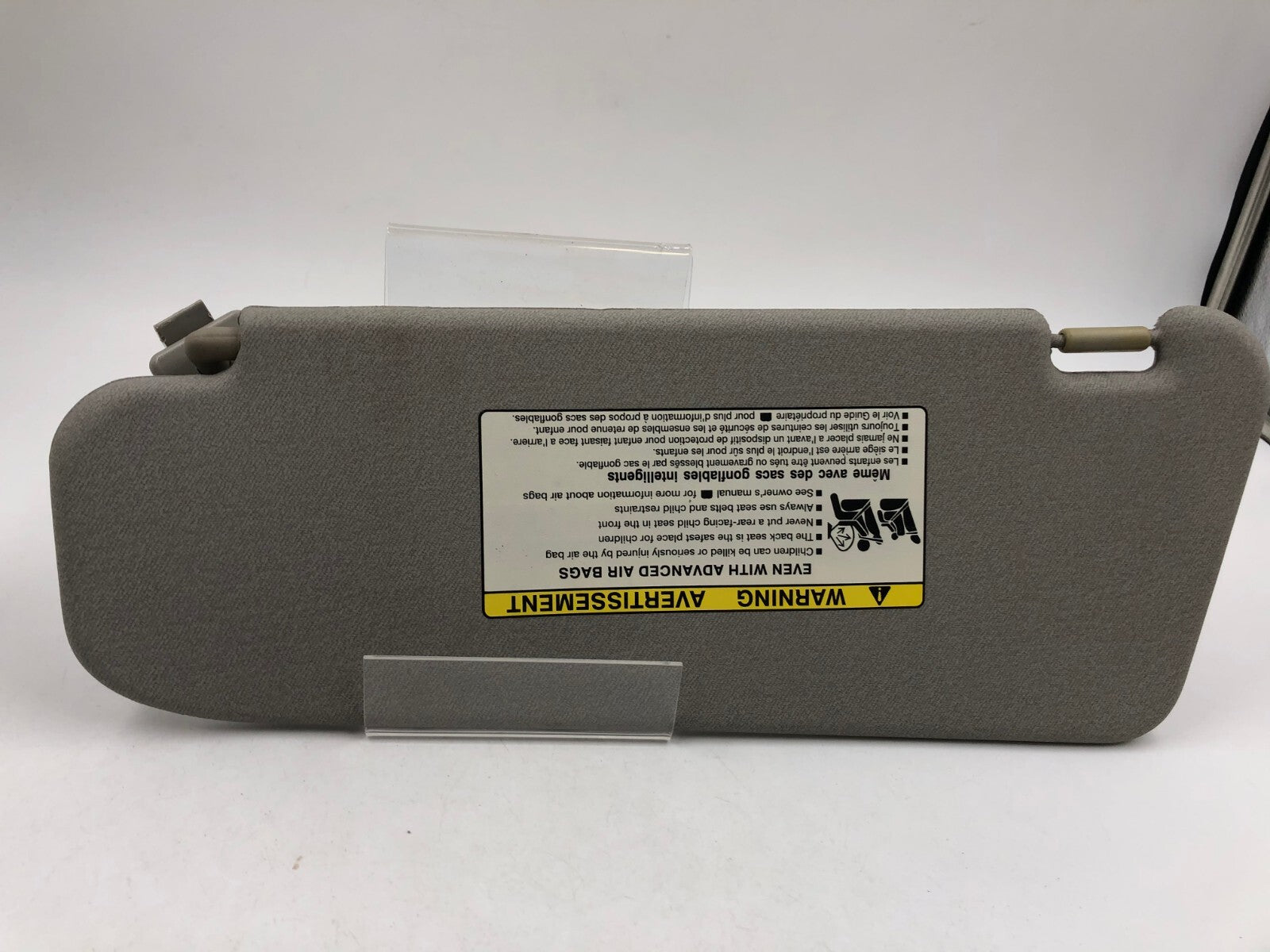 2006-2011 Chevrolet Aveo Passenger Sun Visor Sunvisor Gray OEM C01B15001