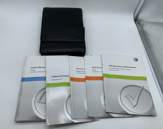 2015 Volkswagen Passat Owners Manual Set with Case OEM D02B09042