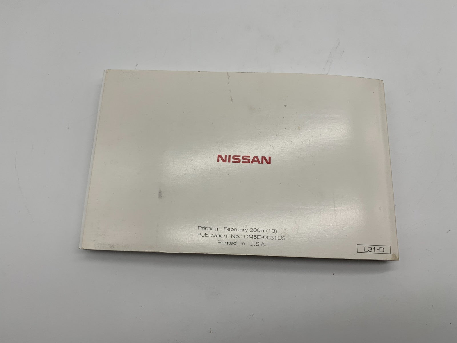 2005 Nissan Altima Owners Manual OEM C01B36005