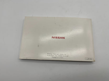 2005 Nissan Altima Owners Manual OEM C01B36005