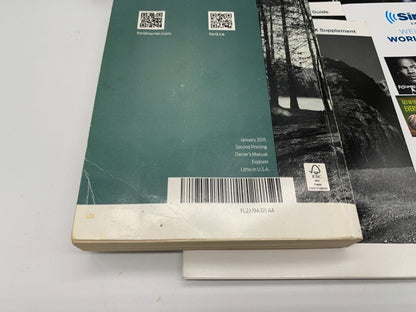 2015 Ford Explorer Owners Manual Set with Case OEM C01B08021