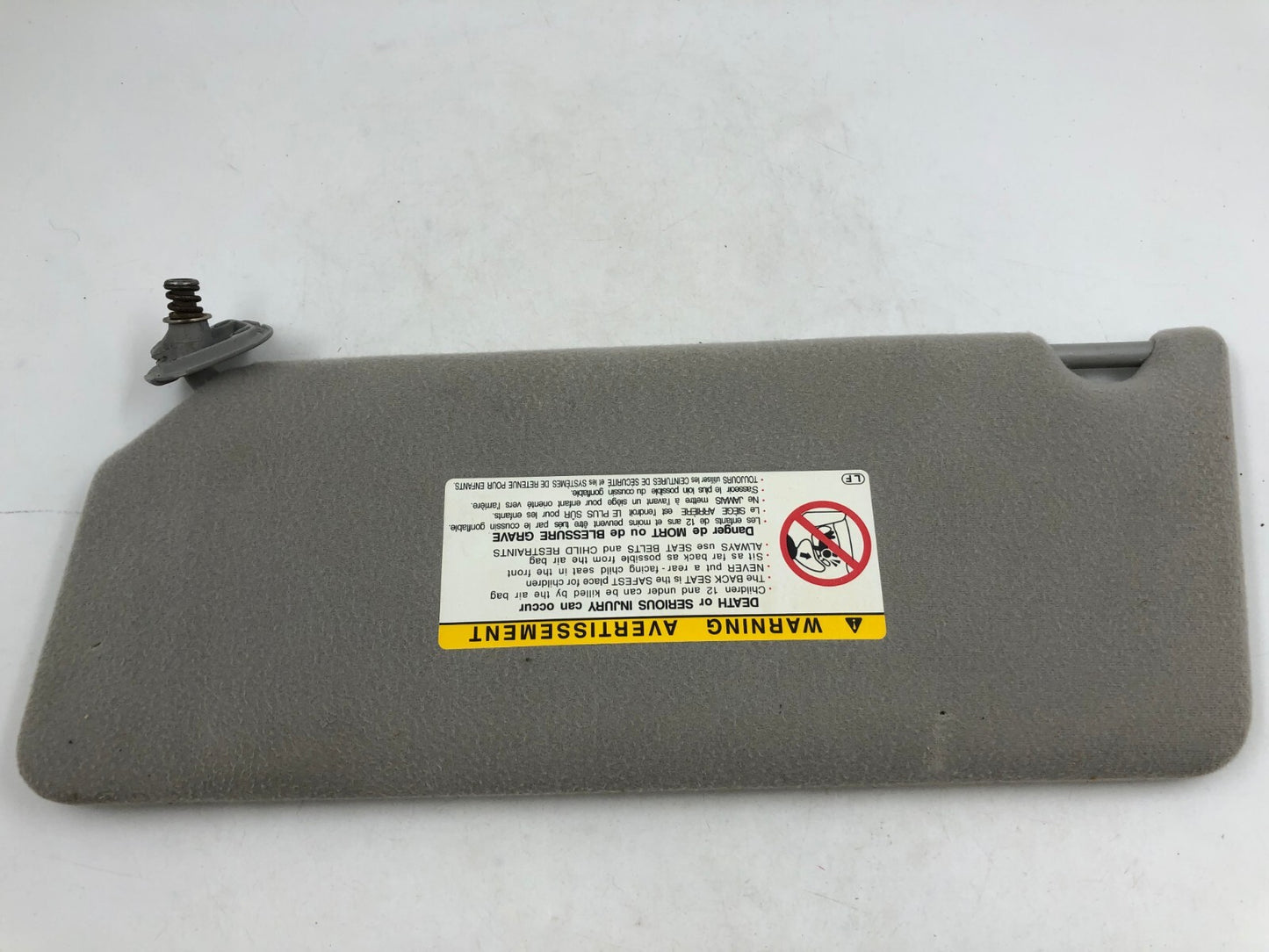 2002-2004 Toyota Camry Passenger Sun Visor Gray OEM