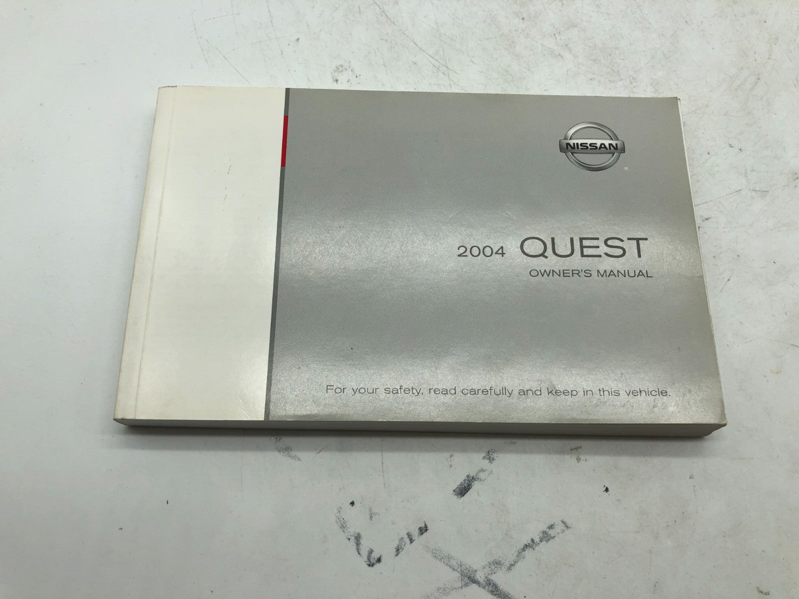 2004 Nissan Quest Owners Manual Set with Case OEM A04B45038
