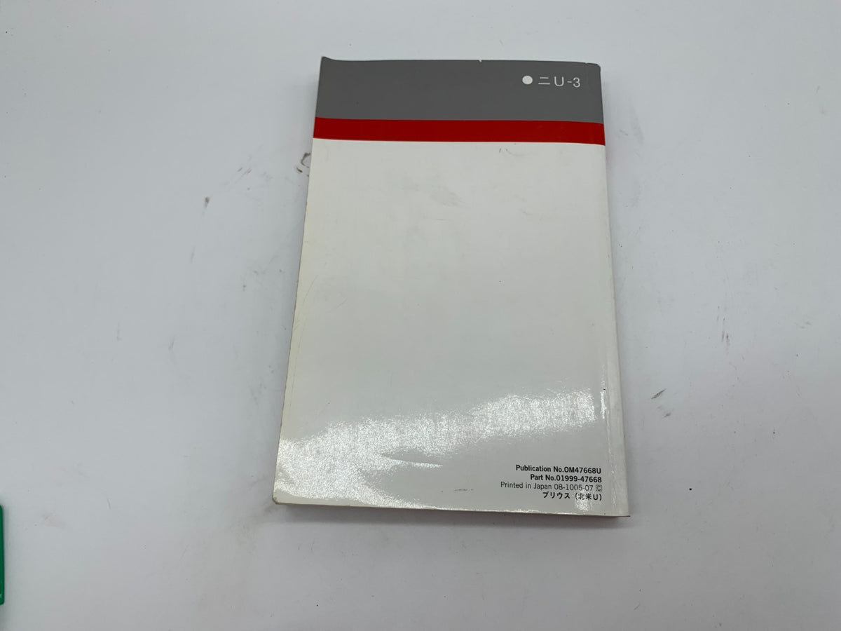2010 Toyota Prius Owners Manual OEM D03B28014