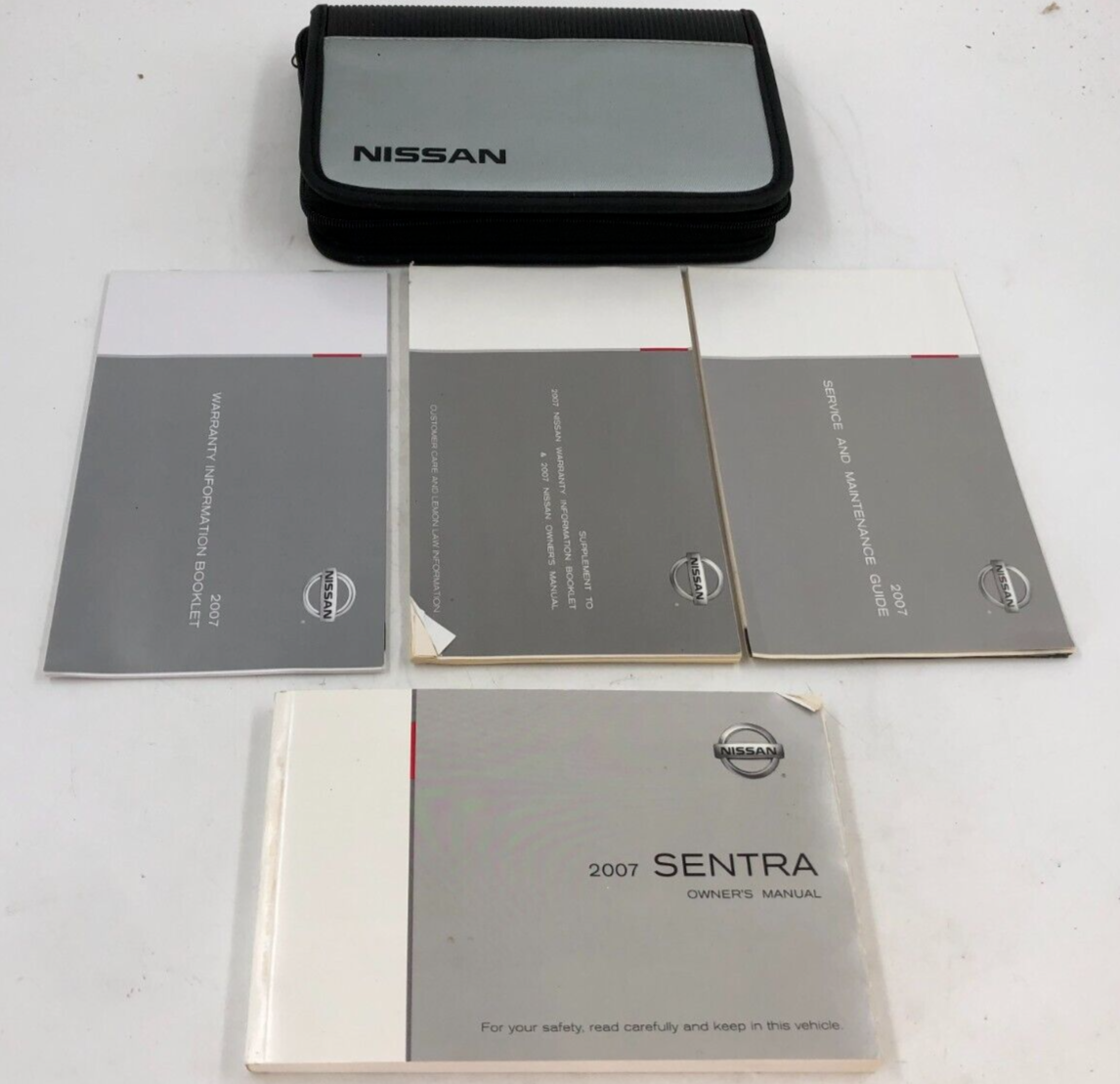 2007 Nissan Sentra Owners Manual Set with Case OEM D02B61008