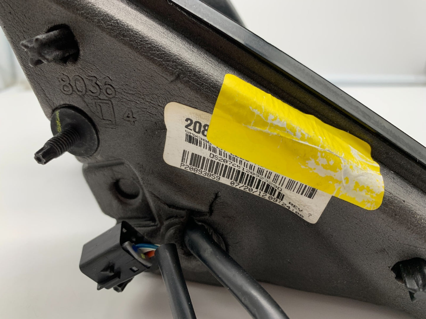 2008-2012 Chevrolet Malibu Driver Side View Power Door Mirror Black B03B32020