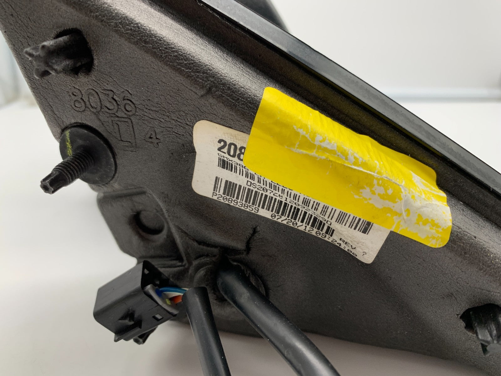 2008-2012 Chevrolet Malibu Driver Side View Power Door Mirror Black B03B32020