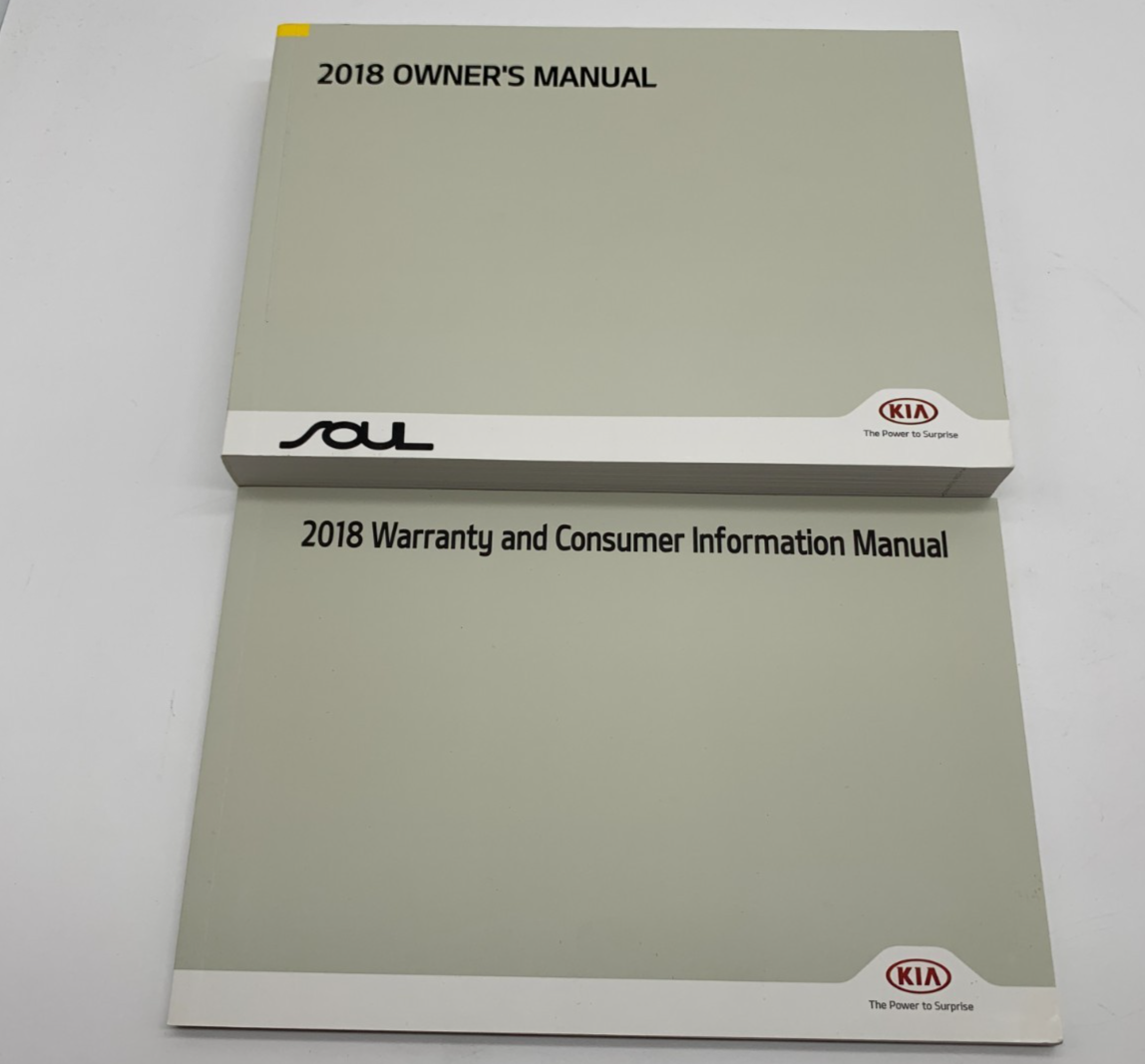 2018 Kia Soul Owners Manual Set OEM B04B36012
