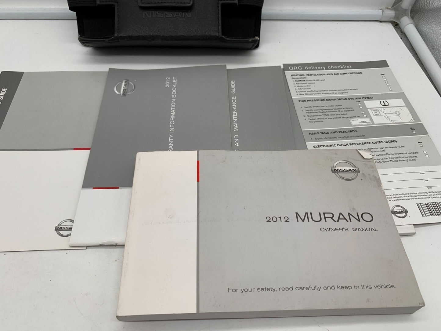 2012 Nissan Murano Owners Manual Set with Case OEM