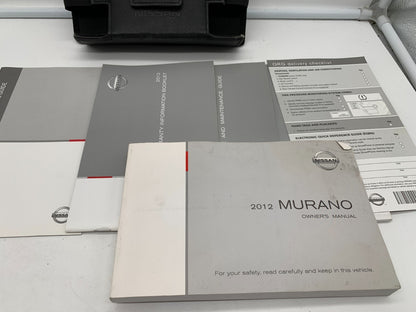 2012 Nissan Murano Owners Manual Set with Case OEM