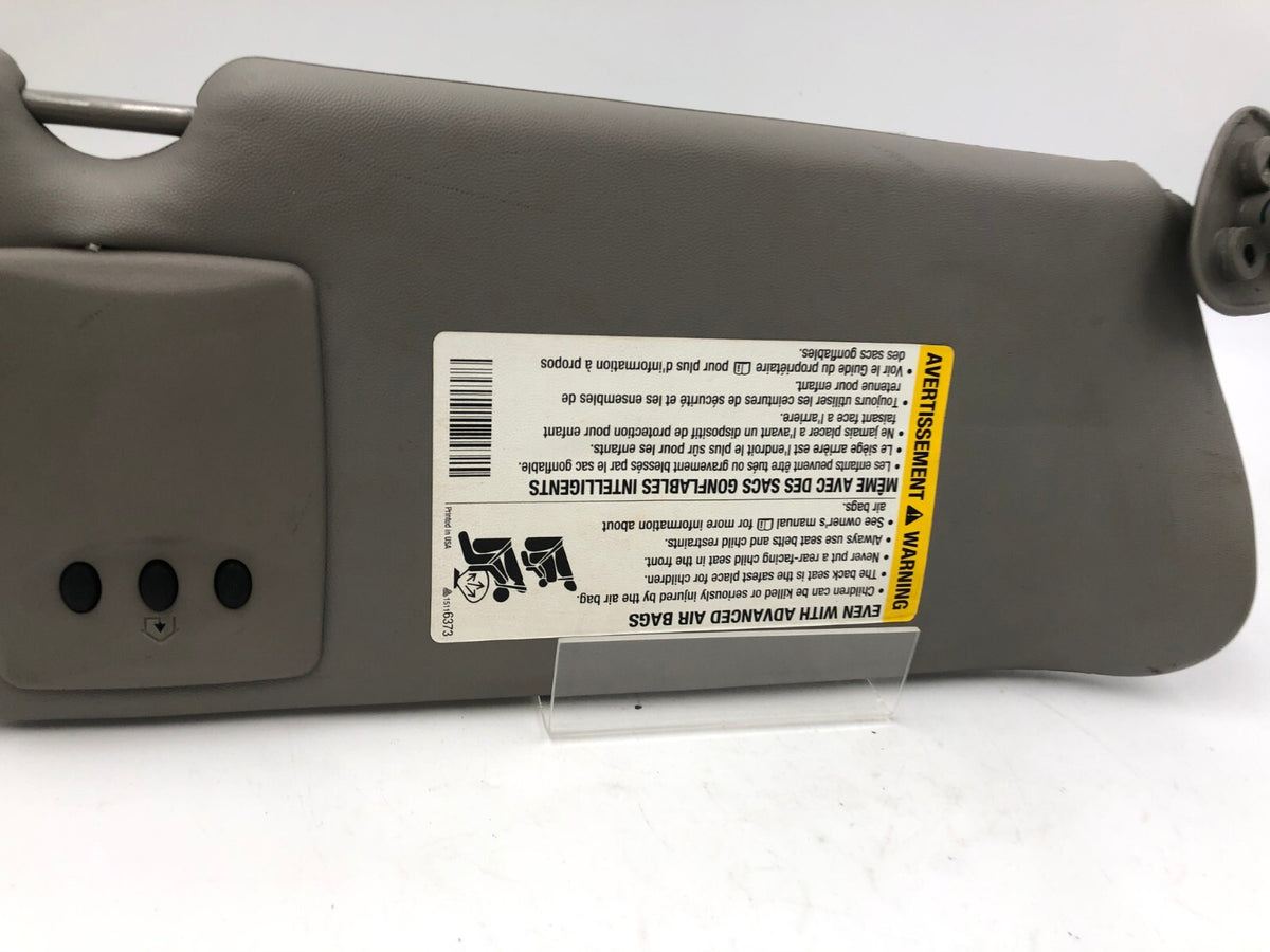 2003-2007 Cadillac CTS Driver Sun Visor Gray Illuminated OEM C01B19019