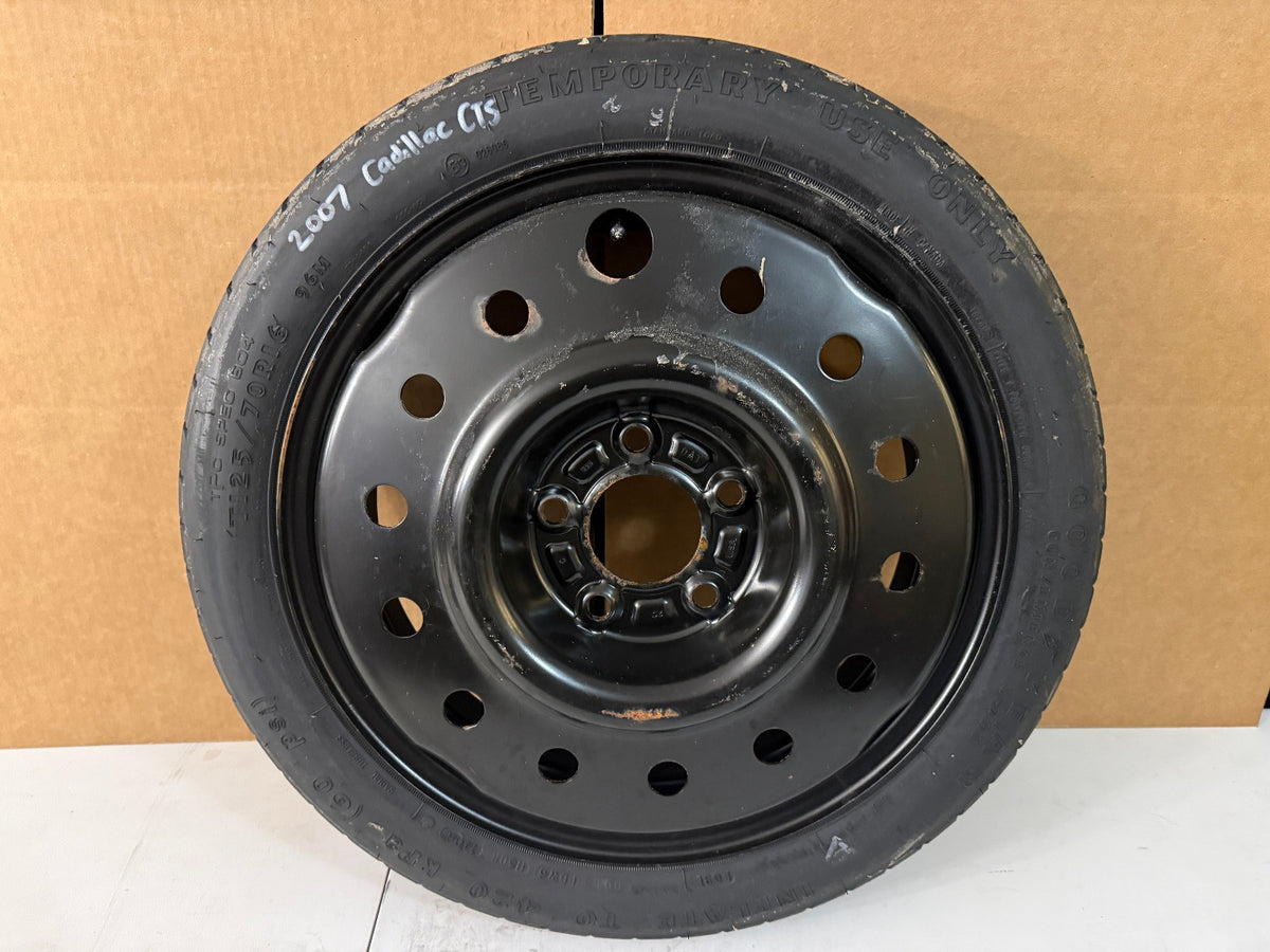 2003-2007 Cadillac CTS Spare Tire 16" Compact Donut T125/70R16