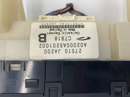 2007-2008 Nissan Altima AC Heater Climate Control OEM E01B19051