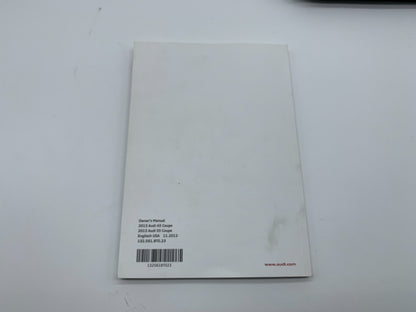 2013 Audi A5 Sedan Owners Manual Set with Case OEM C04B59024