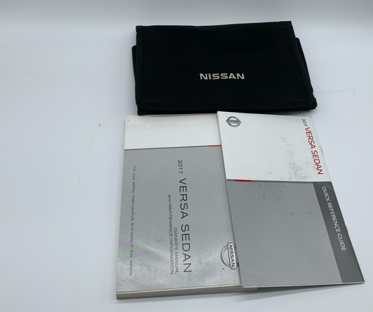 2017 Nissan Versa Sedan Owners Manual Set with Case OEM C04B40012