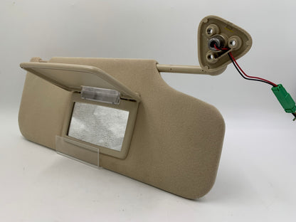 2005-2007 Mercury Montego Passenger Sun Visor Illuminated Tan OEM C04B66005