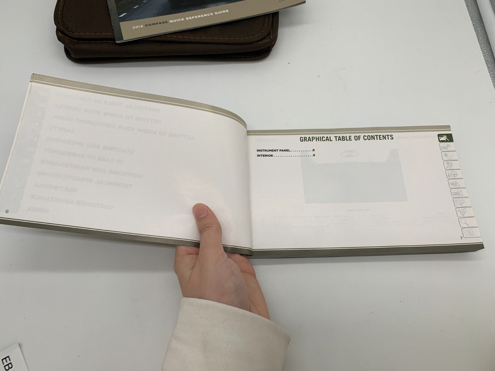 2018 Jeep Compass Owners Manual Set with Case OEM A02B56049