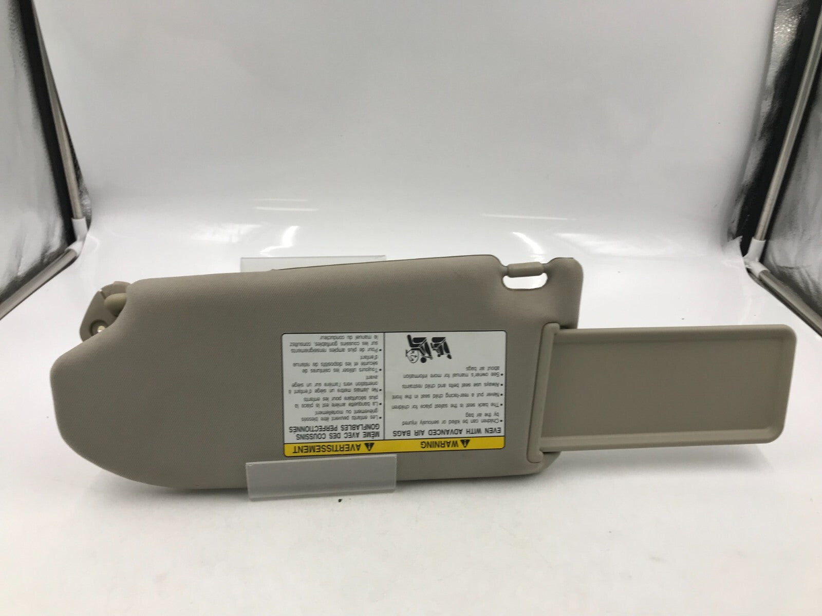 2007-2008 Infiniti G35 Passenger Sun Visor Light Beige Illuminated OEM D01B66009