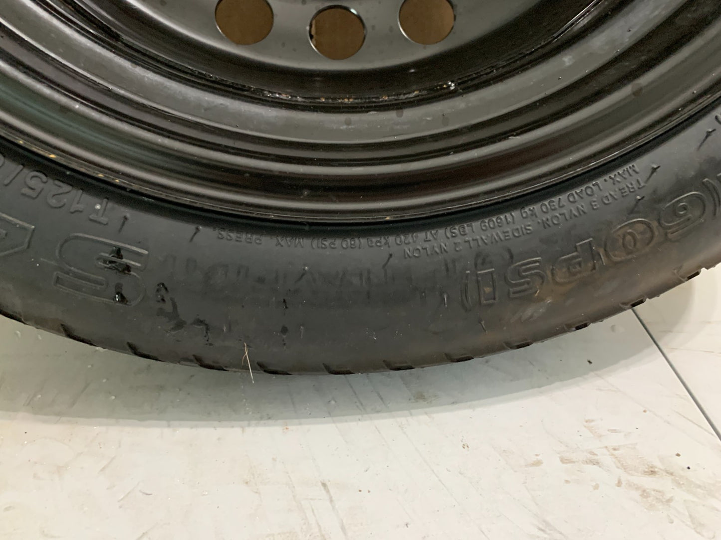 2015-2020 Hyundai Sonata 16" Spare Tire Wheel Compact Donut T125/80D16 OEM