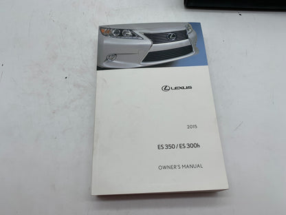 2015 Lexus ES350 ES 330h Owners Manual Set with Case OEM B03B46004