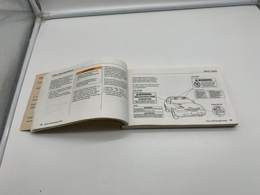 1999 Honda Accord Owners Manual OEM C01B56013