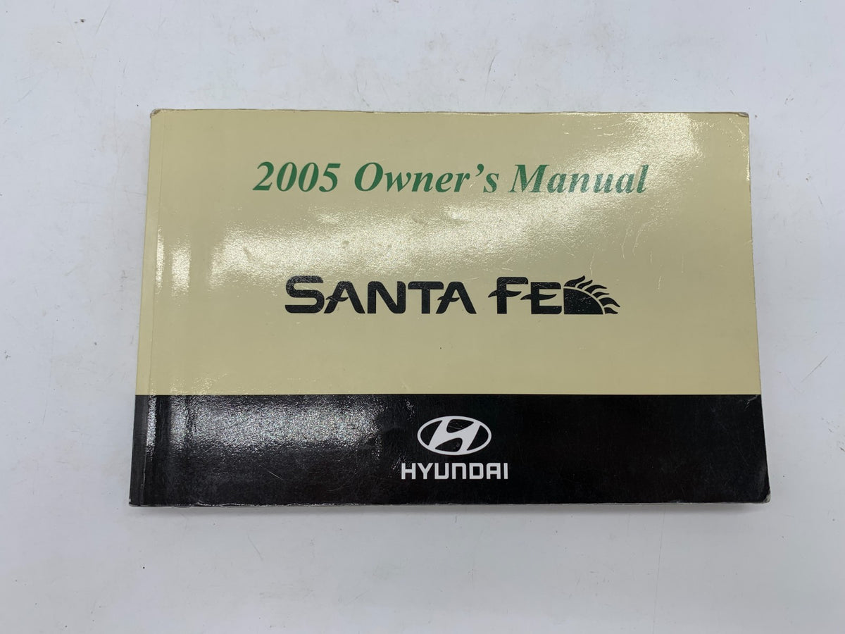 2005 Hyundai Santa Fe Owners Manual OEM A02B07024