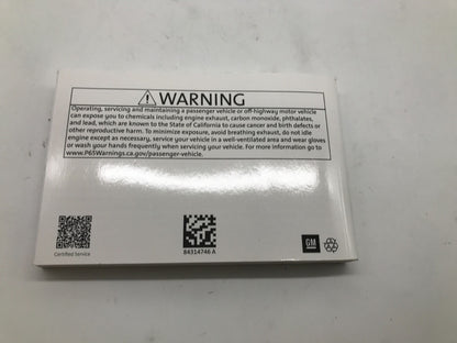 2020 GMC Terrain Terrain Denali Owners Manual OEM D01B56058