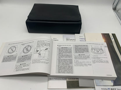 2014 Subaru Legacy Outback Owners Manual Set with Case OEM A02B50024
