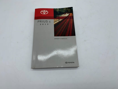 2013 Toyota Prius C Owners Manual OEM B01B22008