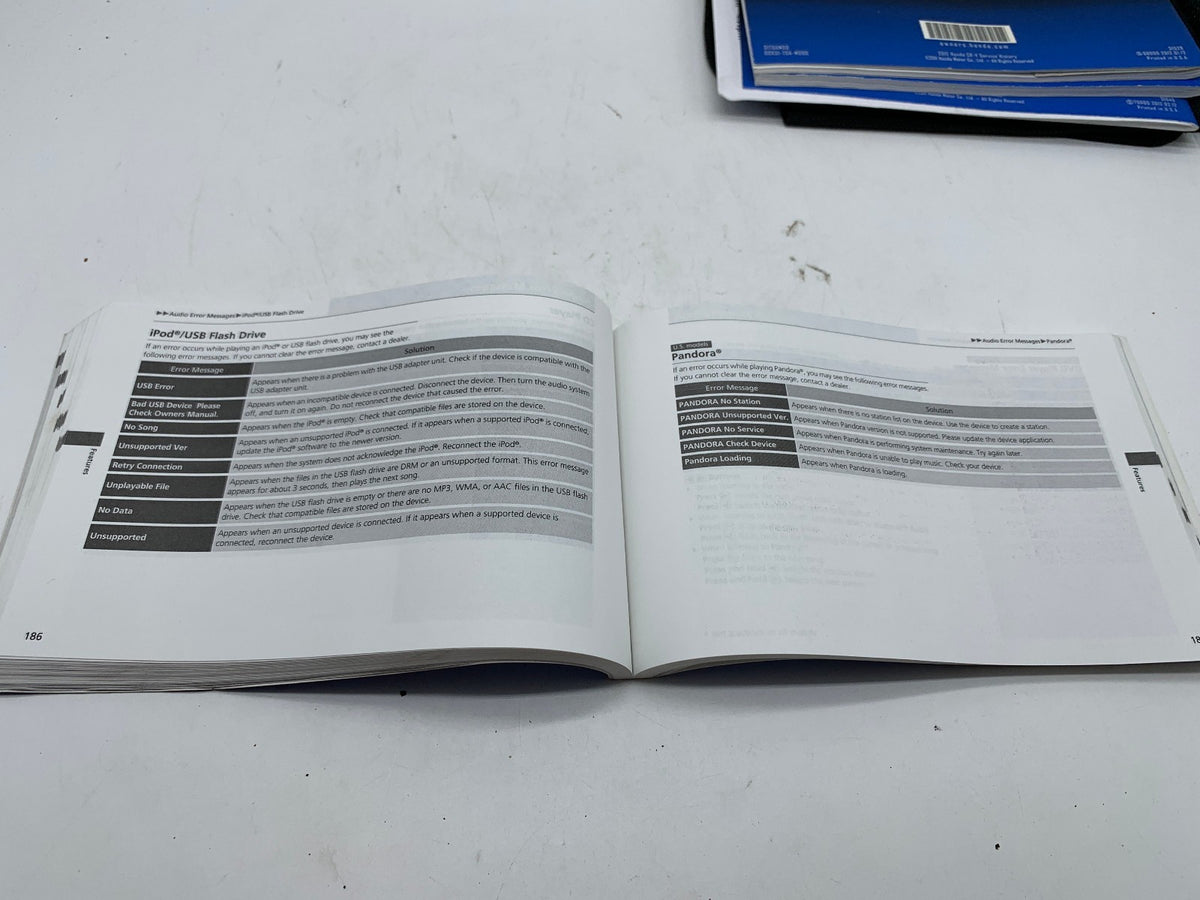 2012 Honda CRV CR-V Owners Manual Set with Case OEM R01B24015