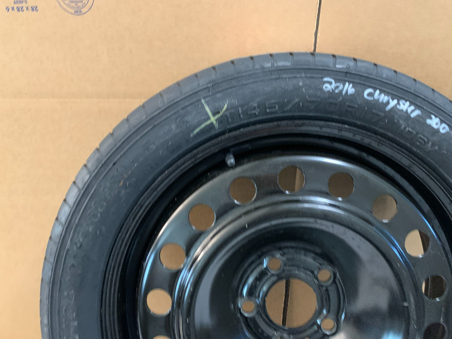 2015-2017 Chrysler 200 17" Spare Tire with Jack Kit Compact Donut T145/70R17