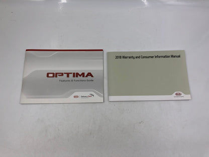 2018 Kia Optima Owners Manual Set with Case OEM A03B08054