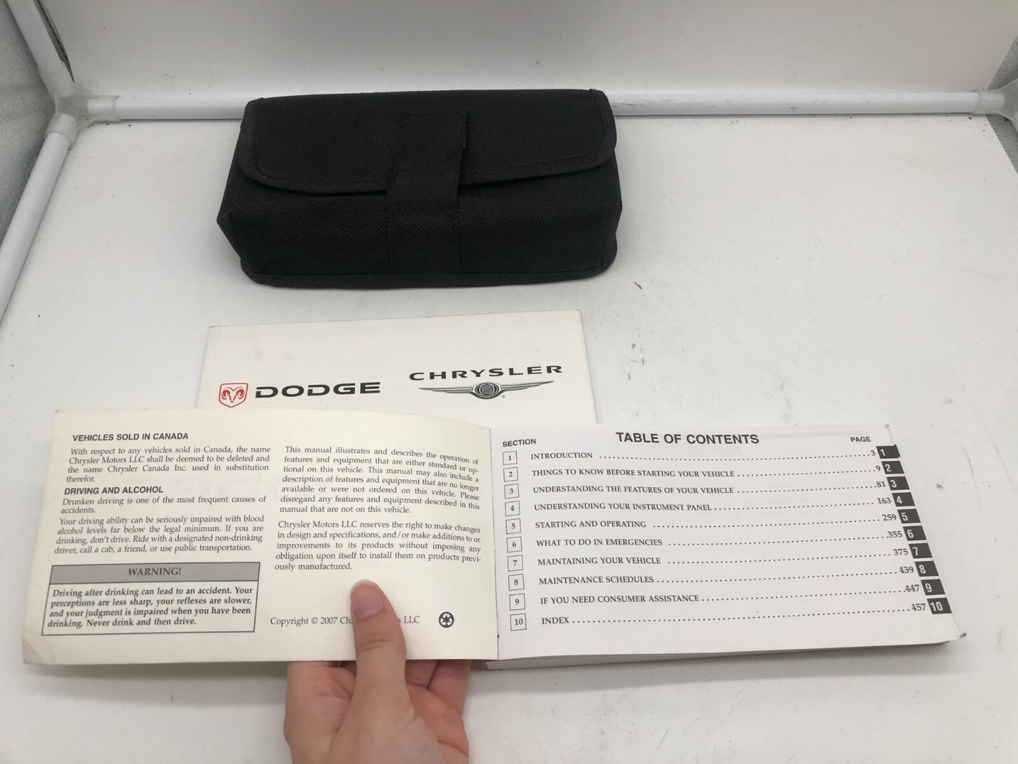 2008 Dodge Charger Owners Manual Set with Case OEM D03B67015