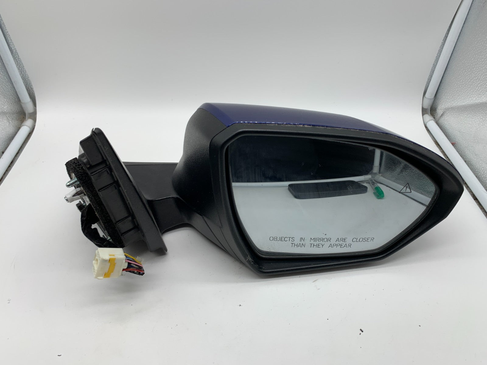 2022-2024 Hyundai Tucson Passenger Side View Power Door Mirror Blue BSA C01B2601