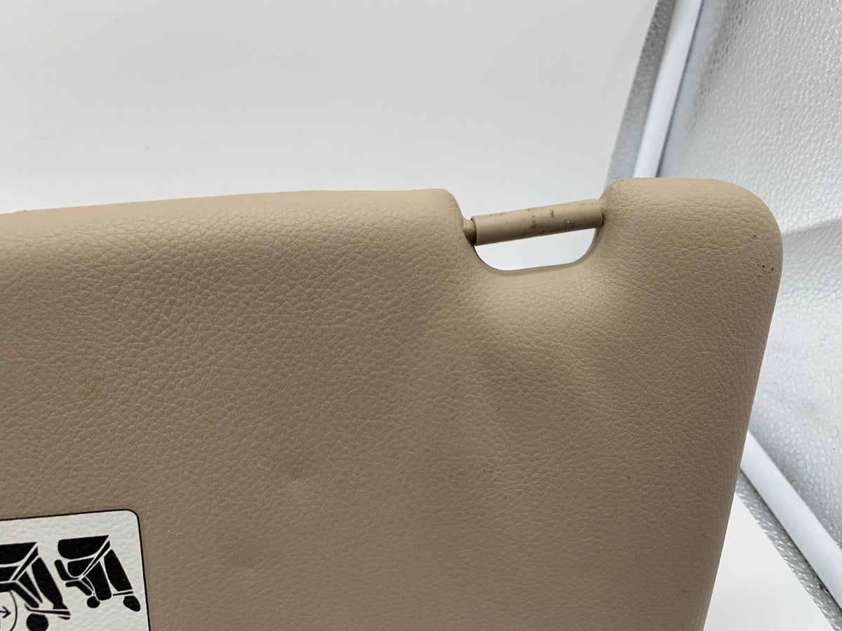 2008-2009 BMW 535i Passenger Sun Visor Beige Illuminated OEM